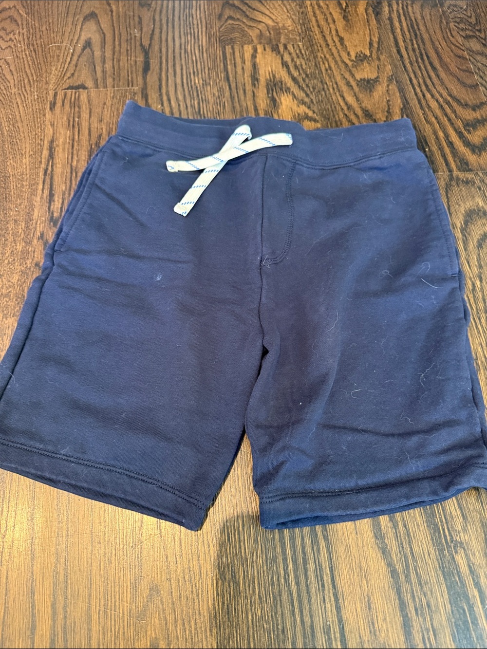 Navy Drawstring fleece Shorts